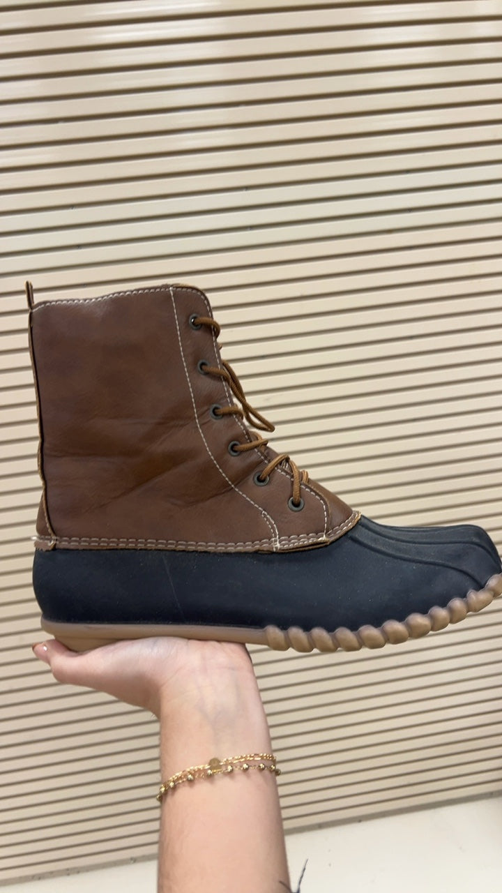 Boots 9 Brown and Black