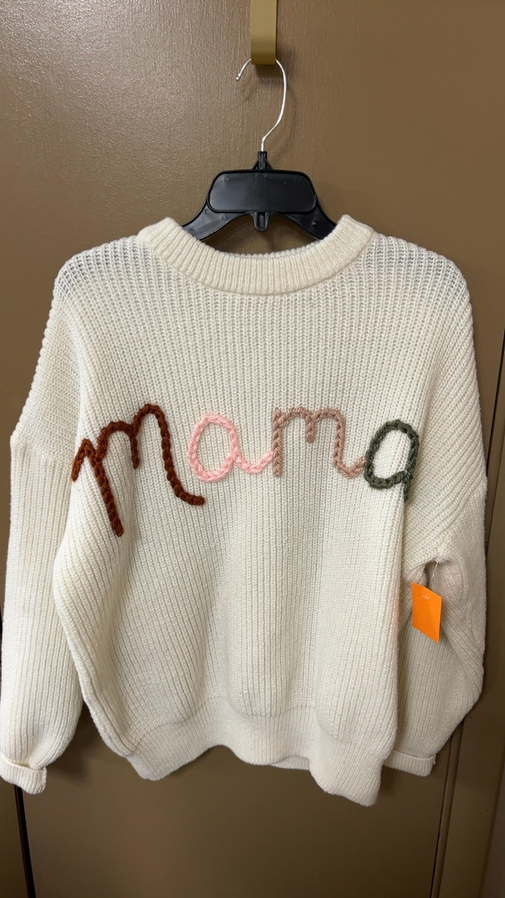 Sweater Large Cream MAMA