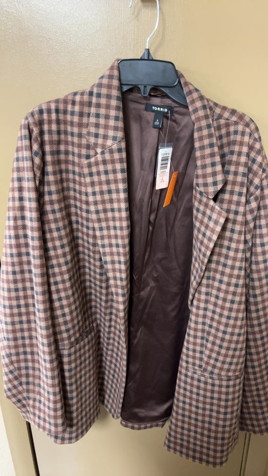 TORRID Blazer 3XL Brown and black