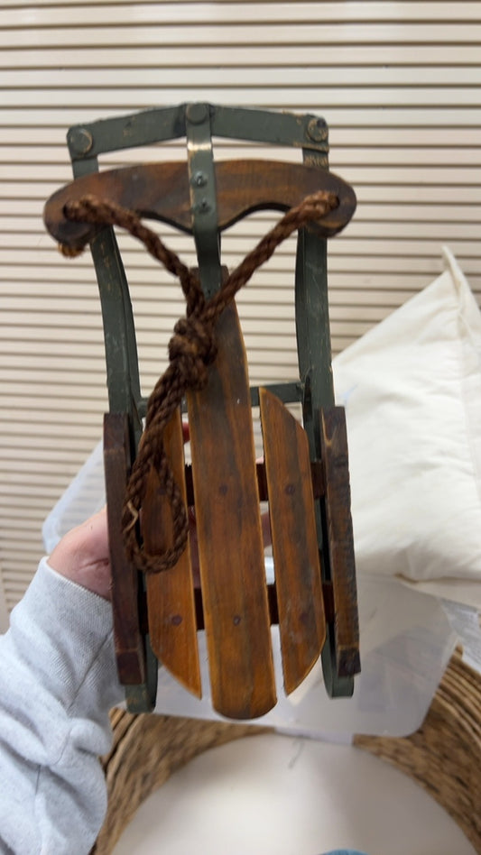 Decorative Sled Brown