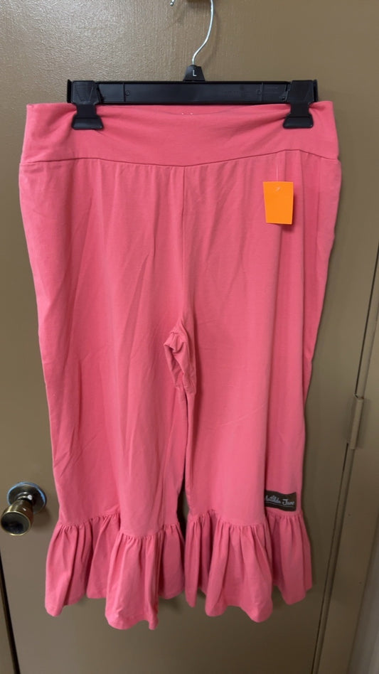 Matilda Jane Ruffle Pants Large Pink