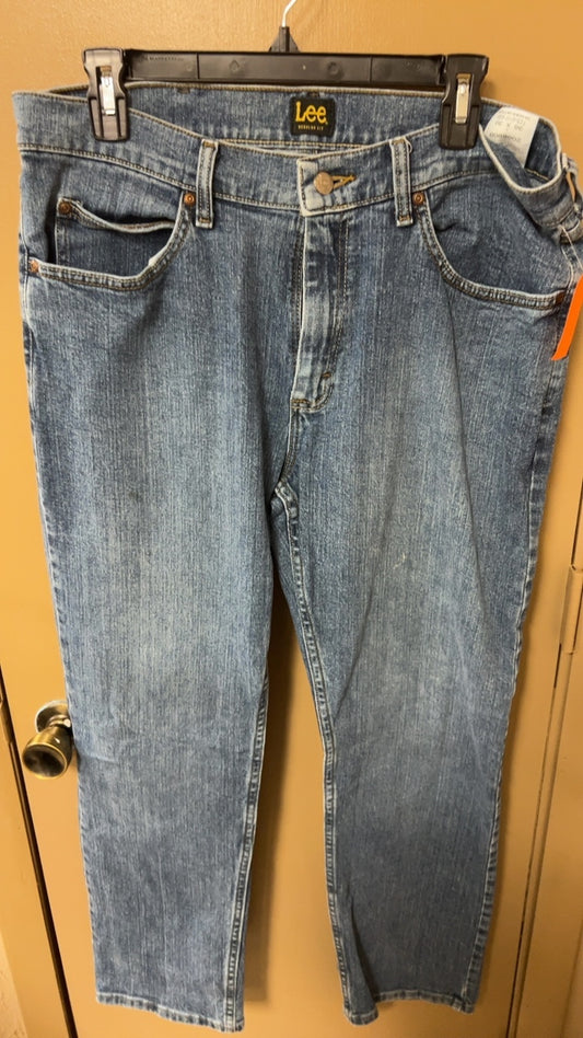 Lee Pants Mens 36x30 Light Blue