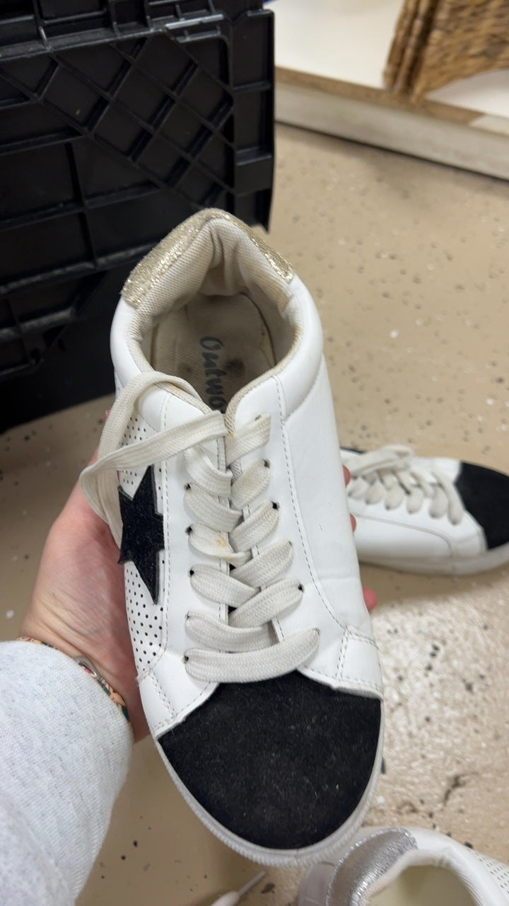 Sneakers 6 White, Black, Gold