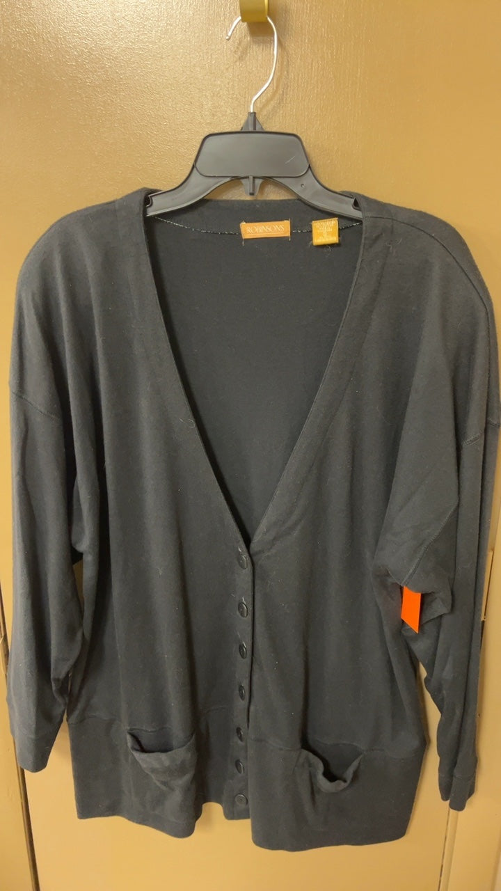 Rowan & Sons Cardigan 2X Black