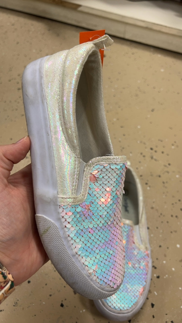 cat & jack Sneakers Youth 2 Iridescent, White