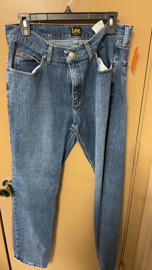 Lee Pants Mens 34x32 Blue