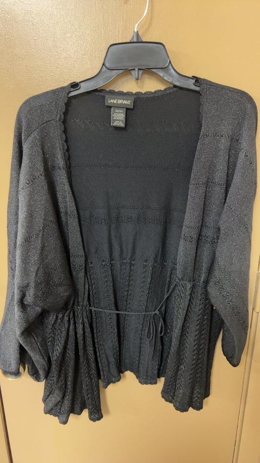 LANE BRYANT Cardigan 22/24 Black