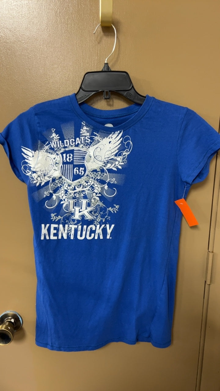 Kentucky Wildcats T-Shirt Large Blue