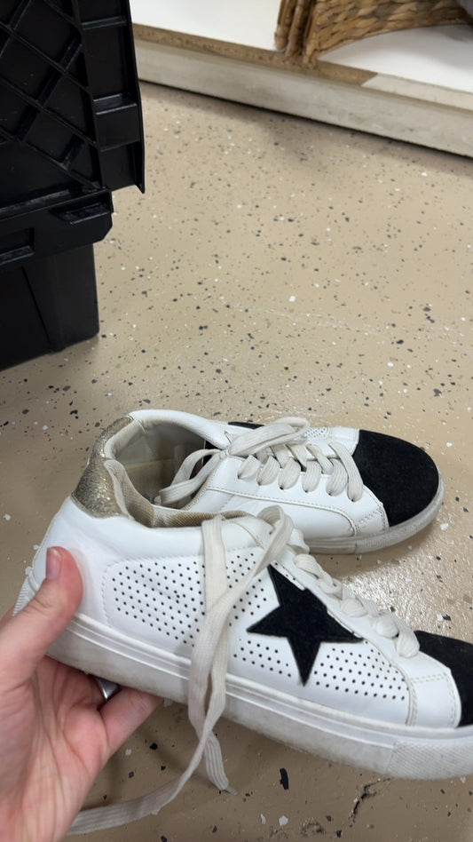 Sneakers 6 White, Black, Gold