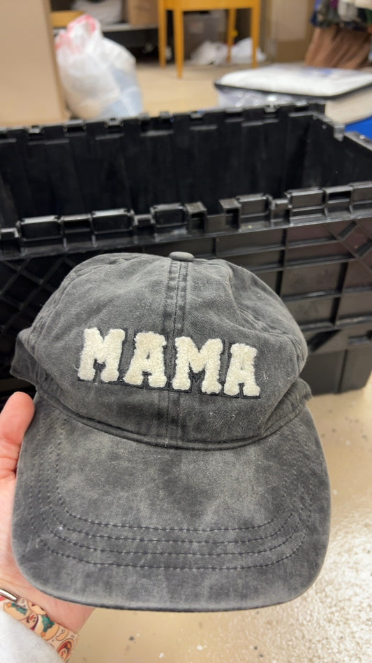 Hat Gray MAMA Patch 