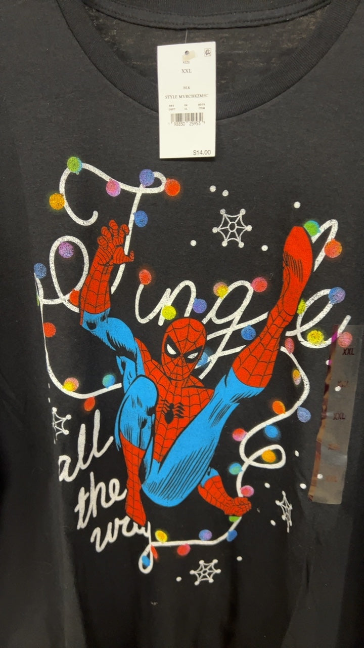 T-Shirt Black Spider Man