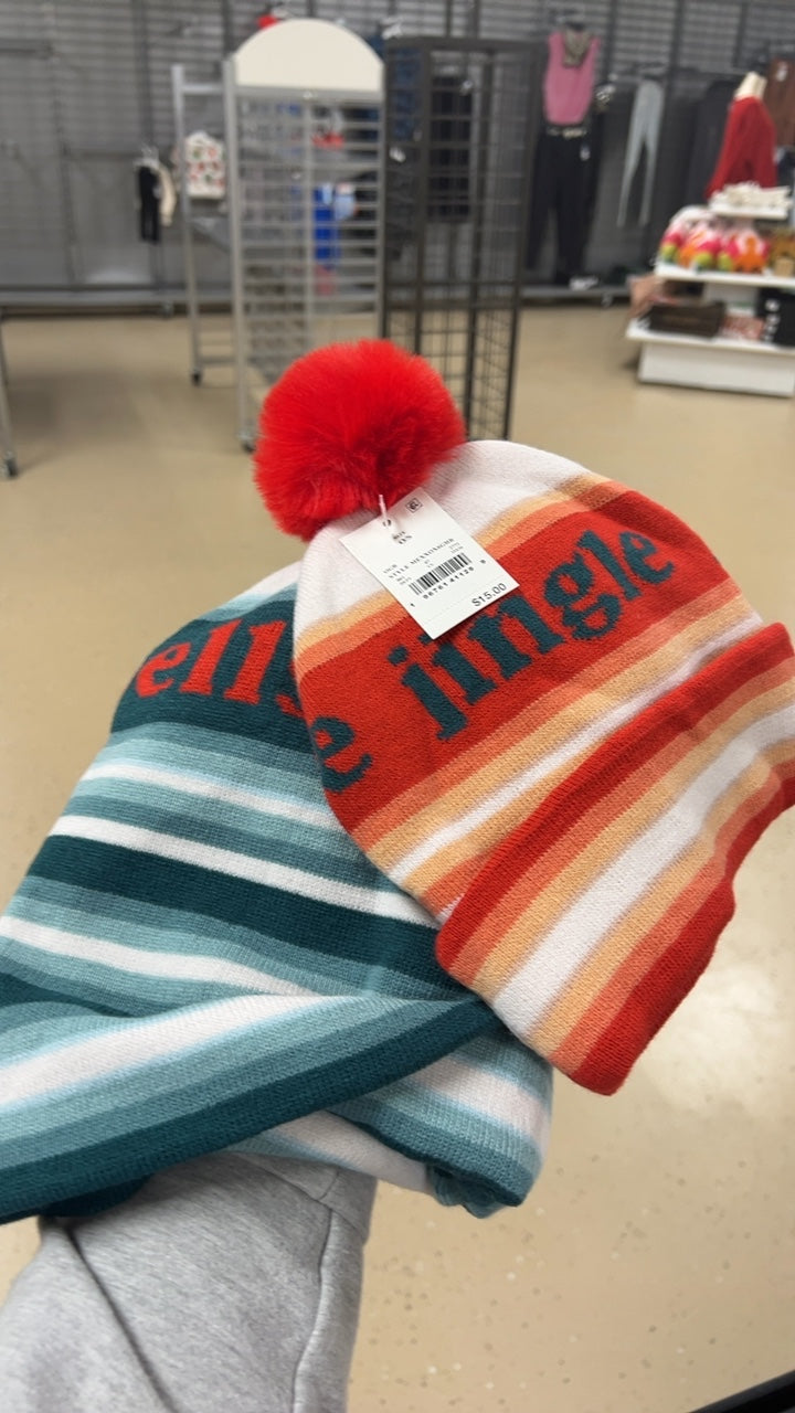 2 pack Set Beanie Red, Green