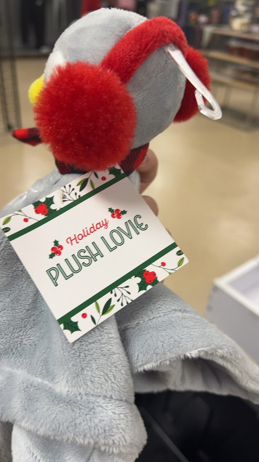 Christmas Plush Gray