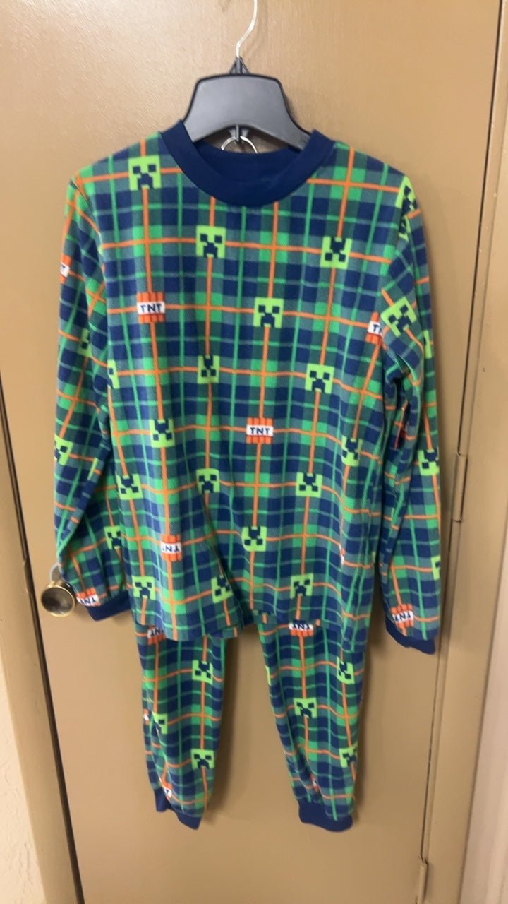 Pajama Set YOUTH Large Minecraft