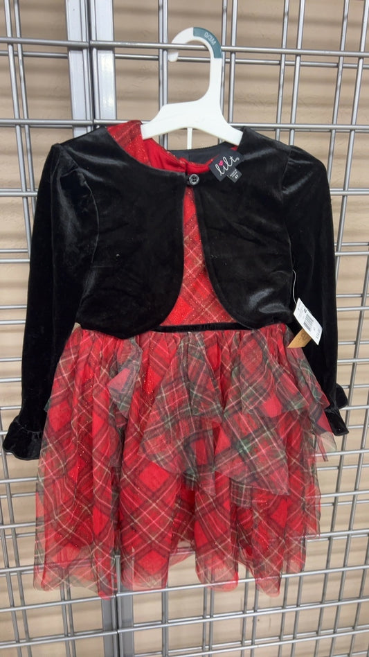 Lilt Dress Youth Red and black