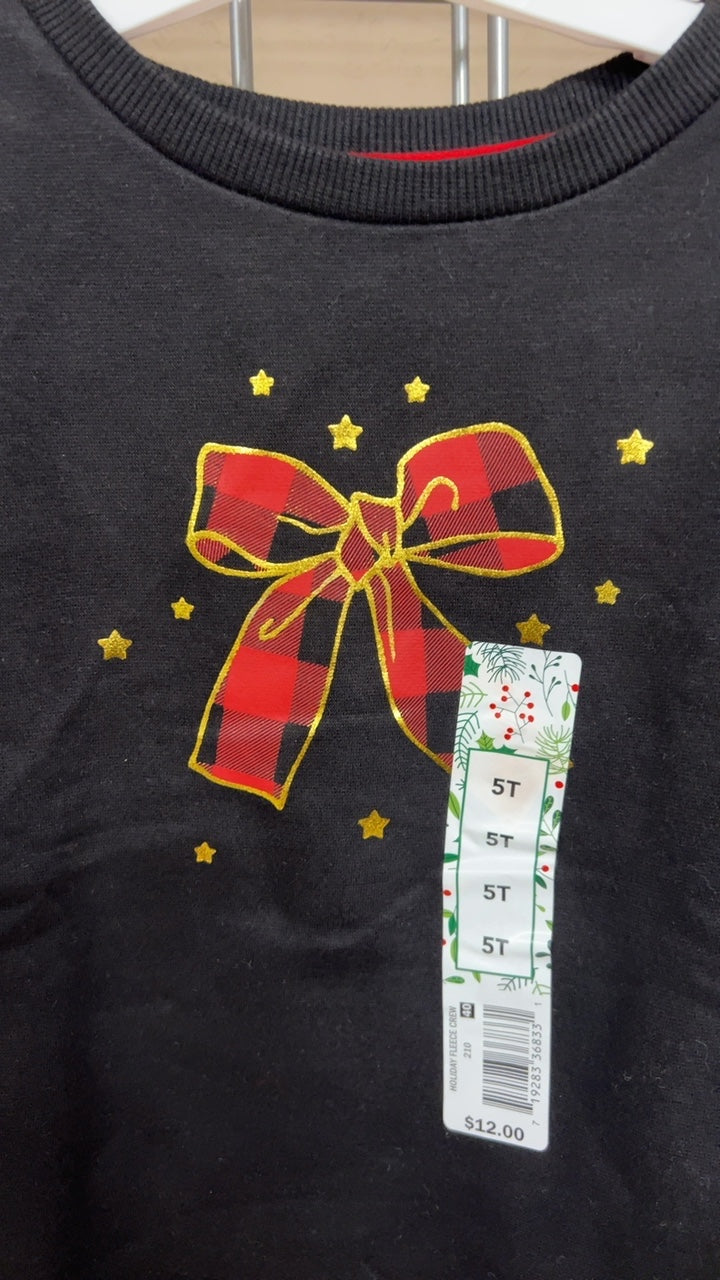 Christmas Sweatshirt Youth Black