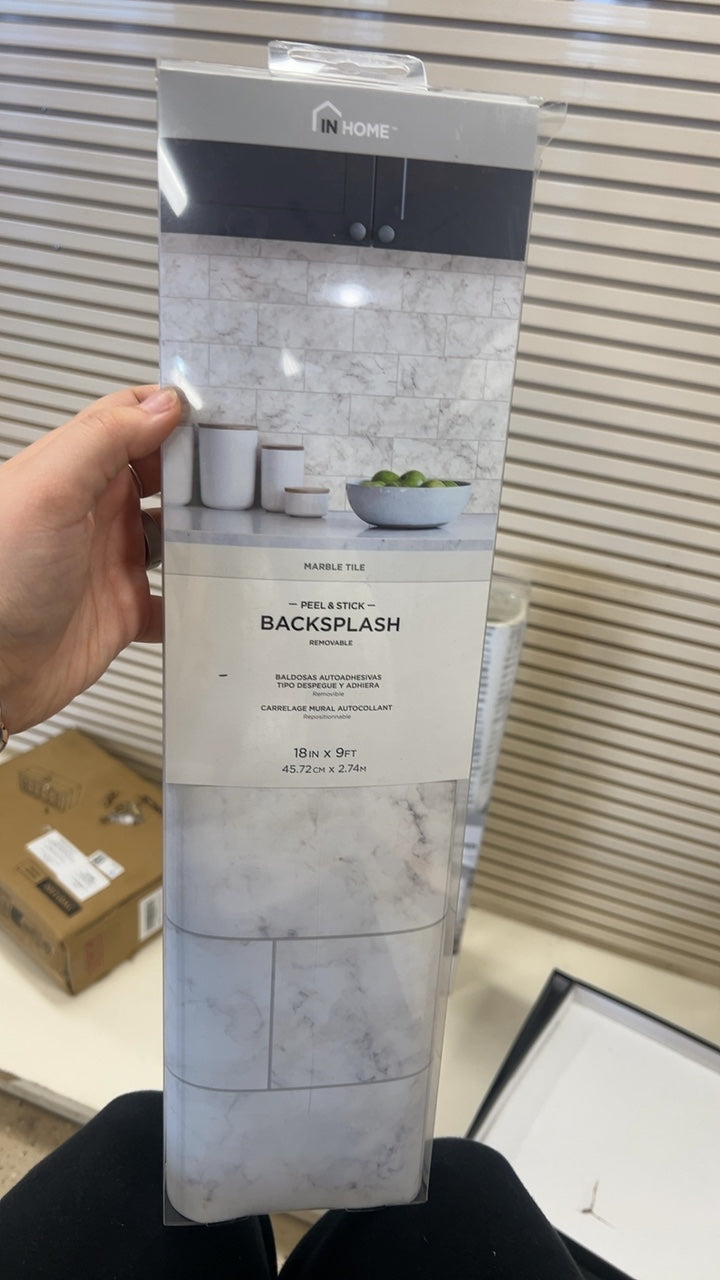 IN HOME Backsplash Marble White