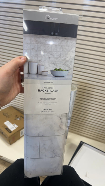 IN HOME Backsplash Marble White
