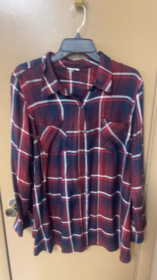 Shirt L/XL Red and navy