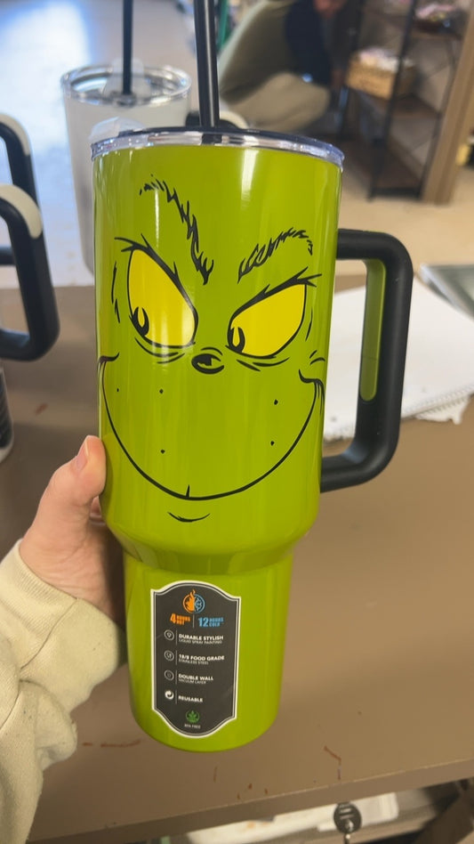 Grinch Travel Mug Green