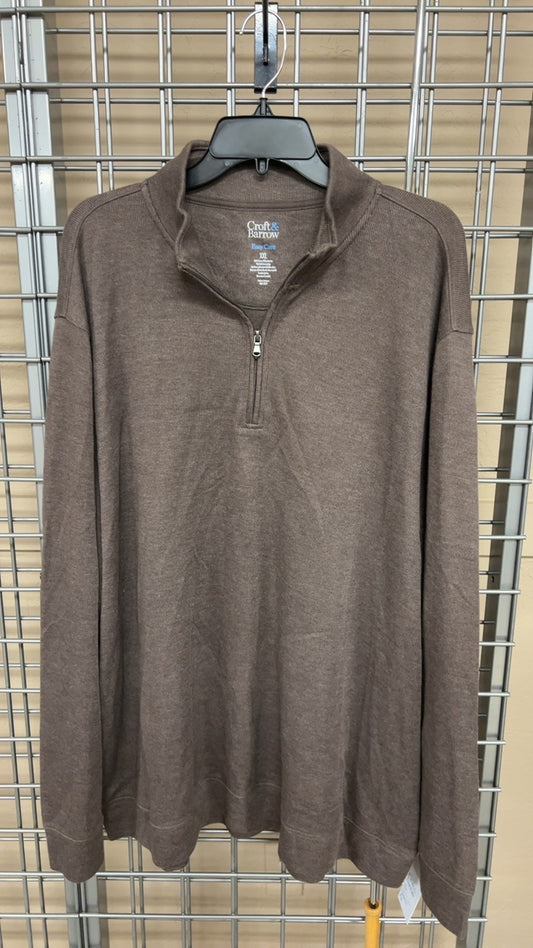 Croft & Barrow Sweatshirt MENS XXL Brown