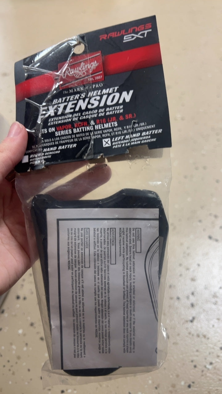 Rawlings Baseball Helmet Extender Black