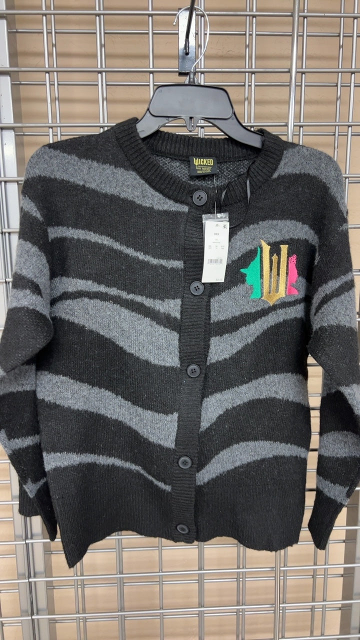 Wicked Cardigan XXS Black and gray