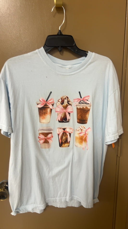 Coffee T-Shirt Large White