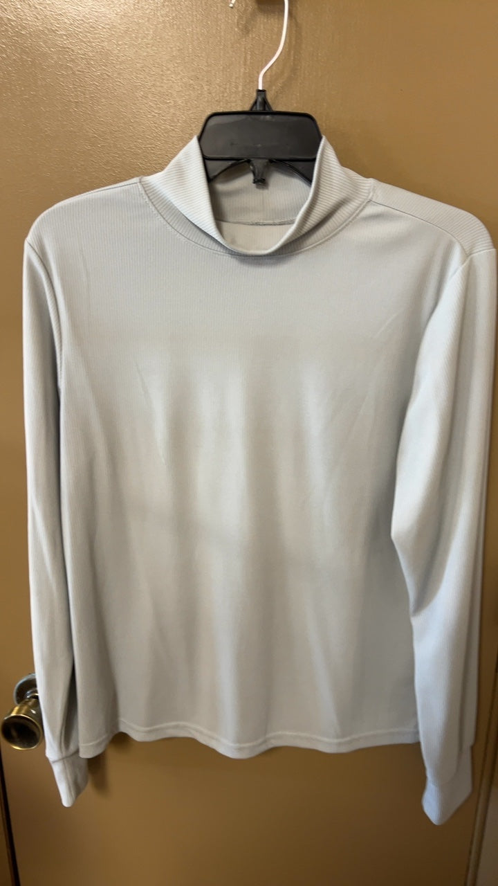 Turtleneck Sweater 1X Light Gray