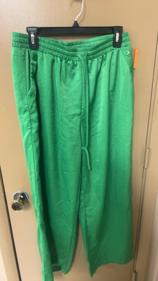 Satin Pants XL Green