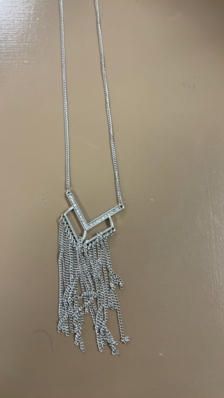 Necklace and Earring Set Silver