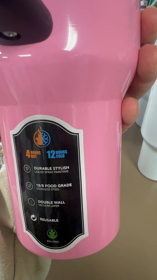Grinch Travel Mug Pink