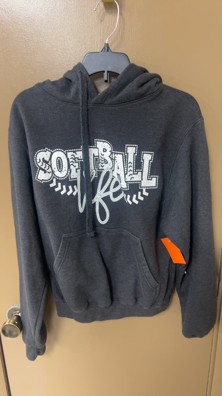 Softball Hoodie Youth XS Dark Gray