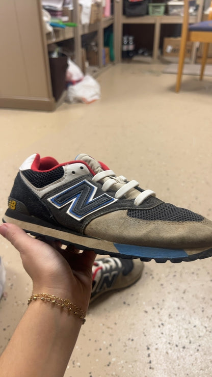 New Balance Sneakers Youth 4 Black, White, Red, Blue
