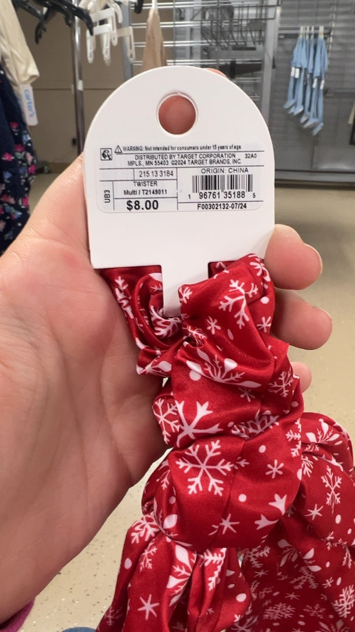 Make It Merry Hair Accessory Red