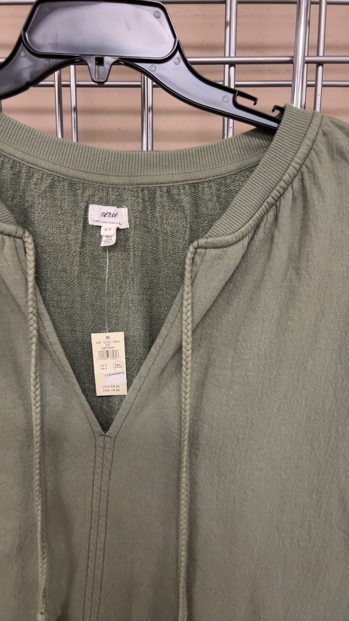 Aerie Sweatshirt Small Olive green