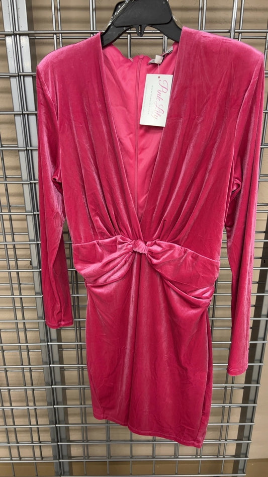 Pink Lily Dress XL Pink