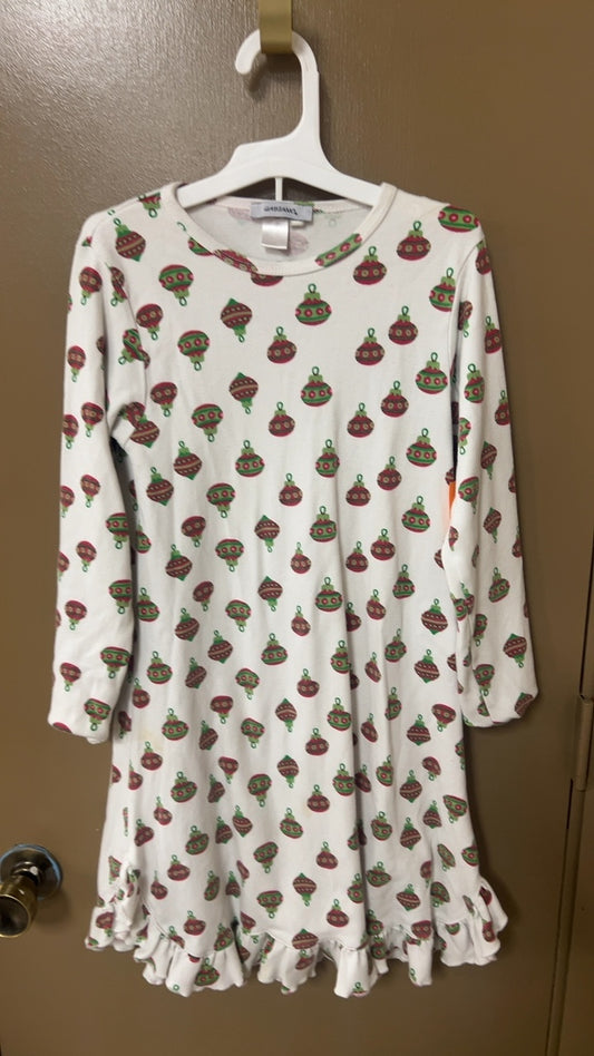 Dress Youth S/M White with red and green