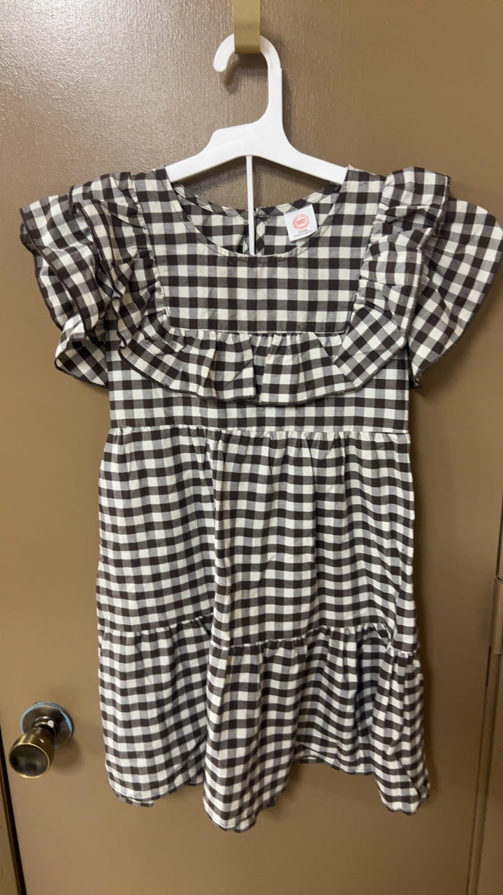 Dress Youth 6 Black and white checkered