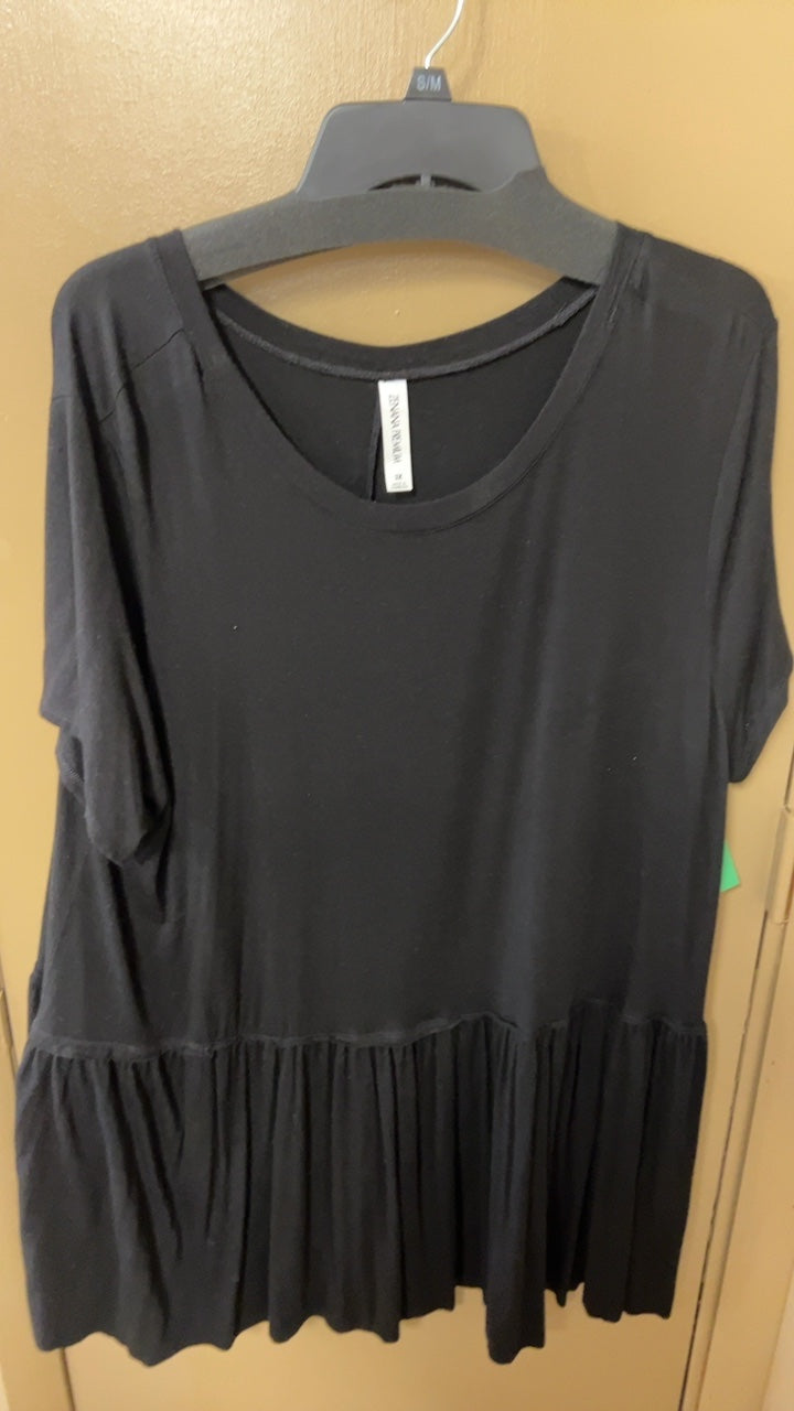 ZENANA Tunic Top 3x Black