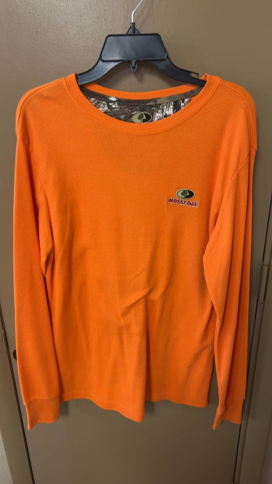 Mossy Oak Long sleeve MENS MEDIUM Orange