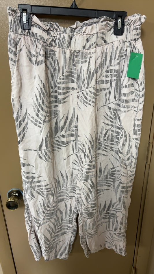 Pants Large Beige and Gray