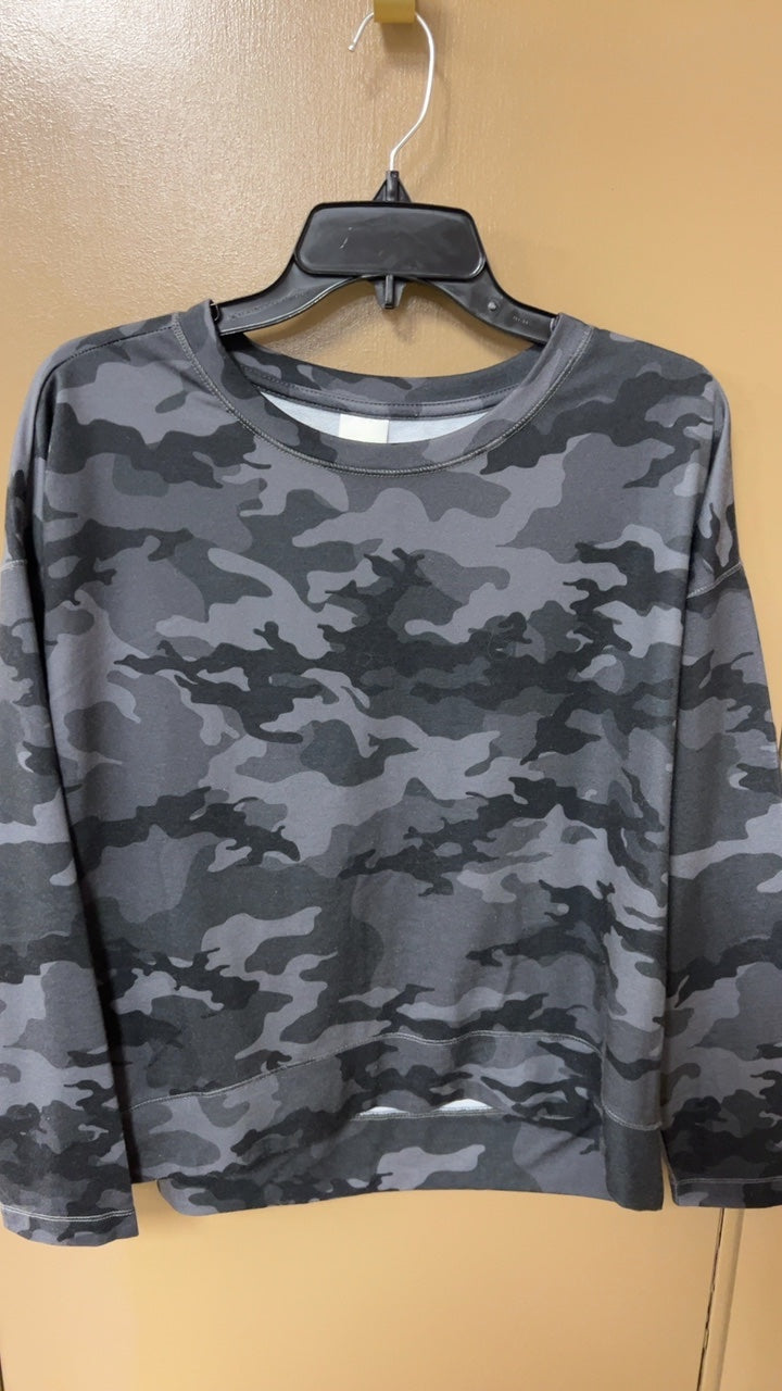  Sweatshirt Large Gray camo