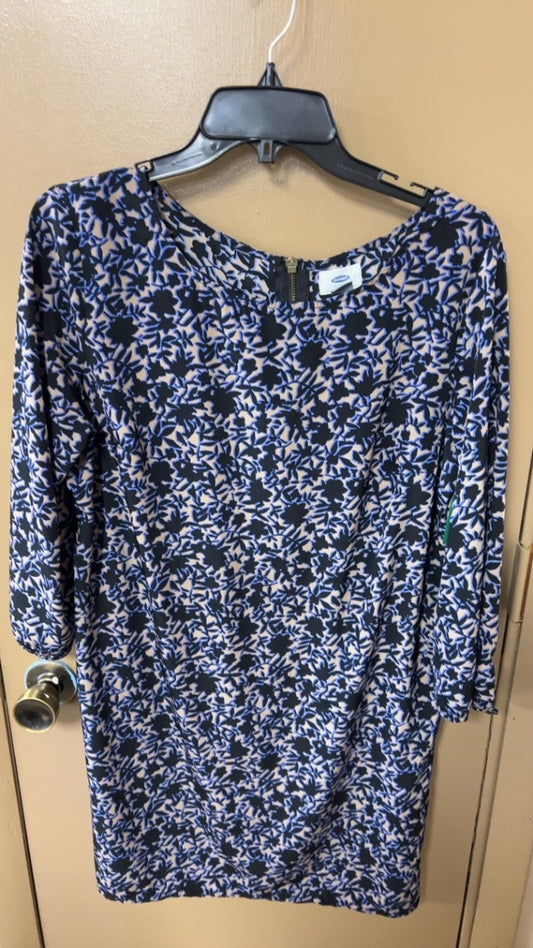 Old Navy Dress Large Navy blue and beige
