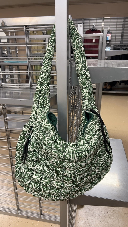 Free People Bag Green and White