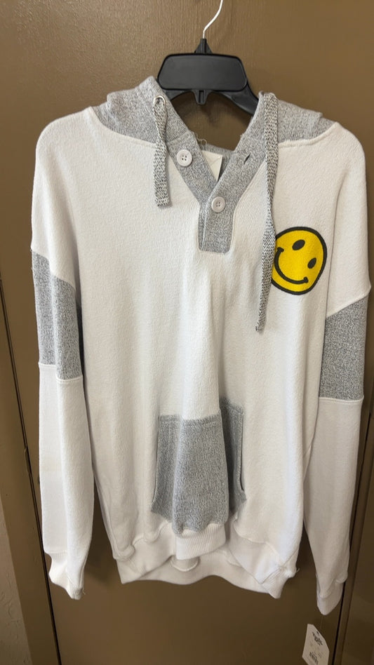 Hoodie XL White and Gray