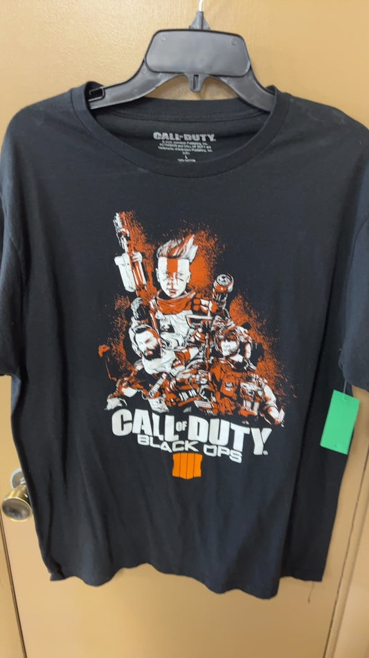 Call of Duty T-Shirt MENS Large Black