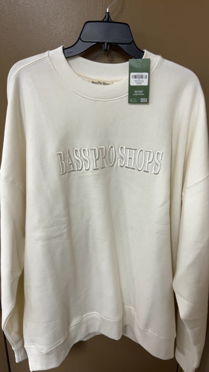 Bass Pro Shops Sweatshirt 2XL Off-white