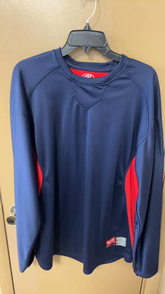 Rawlings Sweatshirt MENS XL Navy blue with red accents