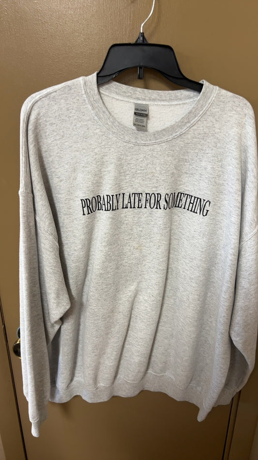 Gildan Sweatshirt 2XL Light Gray